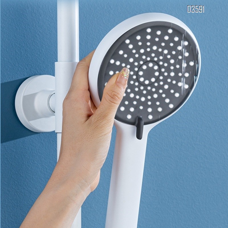 Brass Gun Gray Shower Set with Pressure-Boosting Showerhead for Bathroom and Toilet Piano Digital Display Tap