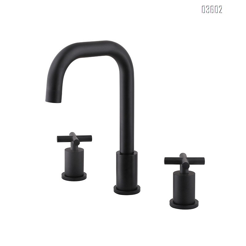 Modern Hand Deck Mounted Luxury  Wash Basin Faucet 2-Handle Widespread Basin Faucet Tap Mixer Faucet Bathroom