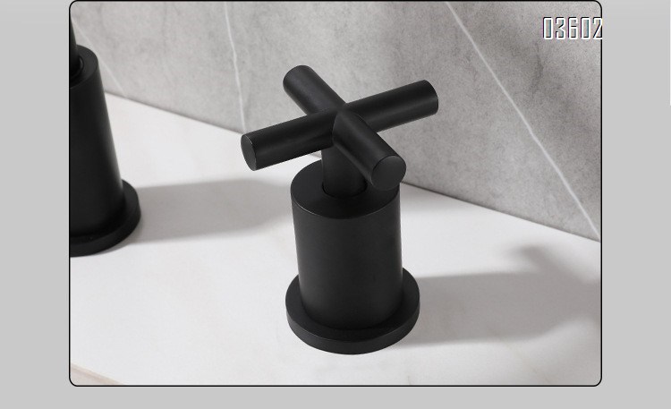 Modern Hand Deck Mounted Luxury  Wash Basin Faucet 2-Handle Widespread Basin Faucet Tap Mixer Faucet Bathroom