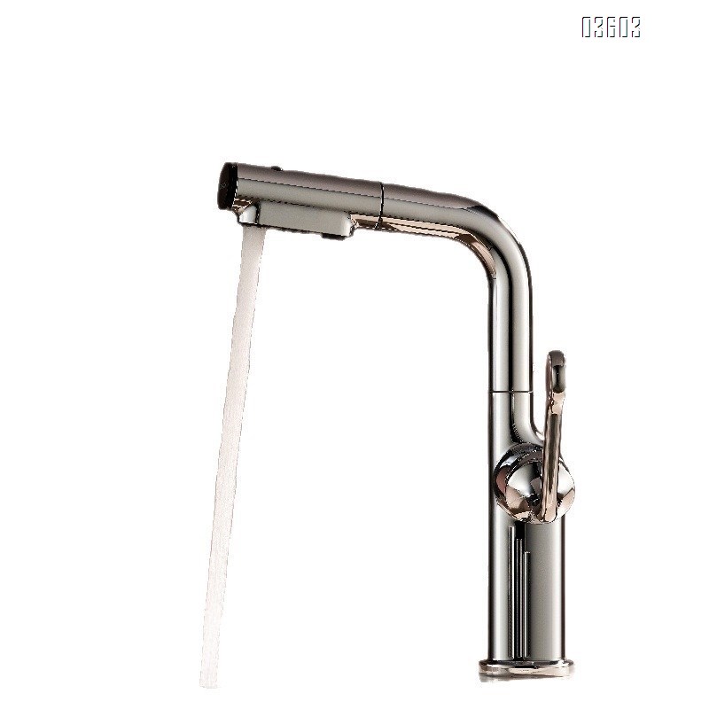 360° Swivel 3 Functions Pull Out Sprayer Kitchen Faucet Mixer Sink Taps Modern Kitchen Faucet Luxury Taps Brass Kitchen Taps