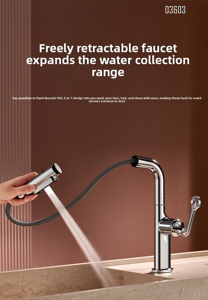 360° Swivel 3 Functions Pull Out Sprayer Kitchen Faucet Mixer Sink Taps Modern Kitchen Faucet Luxury Taps Brass Kitchen Taps