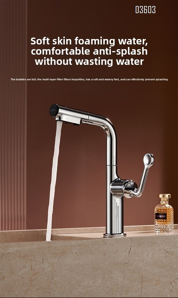 360° Swivel 3 Functions Pull Out Sprayer Kitchen Faucet Mixer Sink Taps Modern Kitchen Faucet Luxury Taps Brass Kitchen Taps