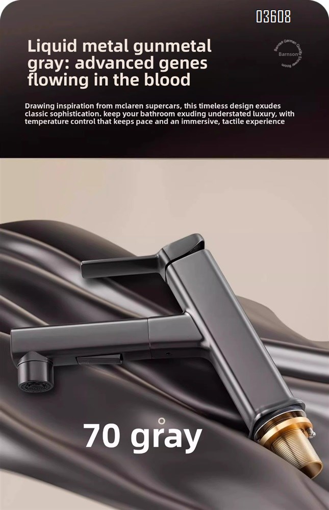 Modern Design 3- Spray Modes Pull Out Basin Faucet with Pipe Hot & Cold Mixer Taps for Bathroom Kitchen Sink