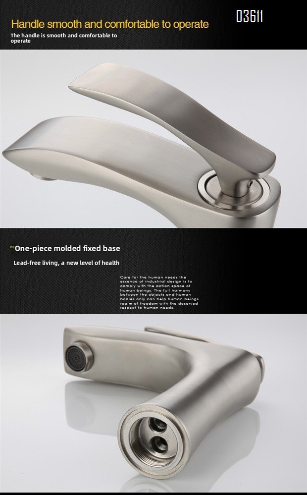High Quality Washroom Basin Mixer Taps with Concealed Aerator Water Sink Mixer Faucet Deck Mounted Bathroom Faucet
