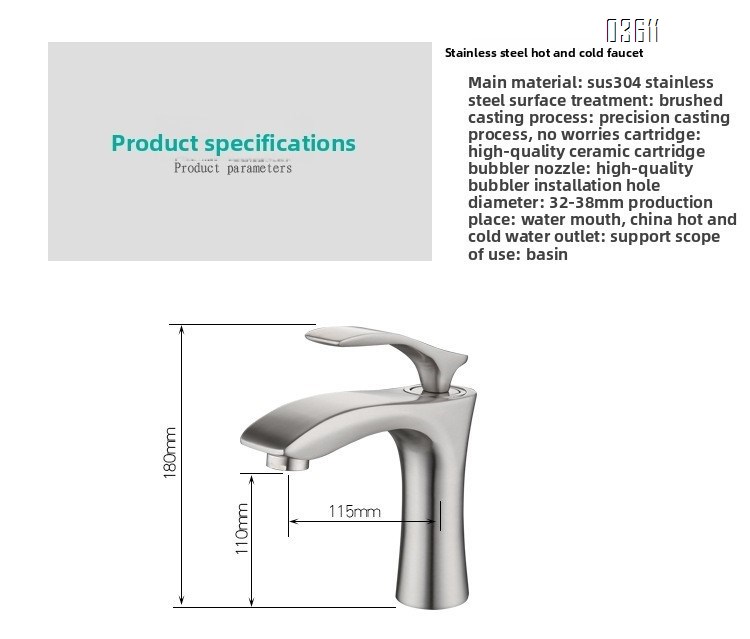 High Quality Washroom Basin Mixer Taps with Concealed Aerator Water Sink Mixer Faucet Deck Mounted Bathroom Faucet