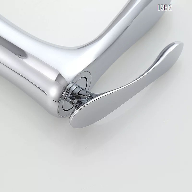 Chrome Waterfall Bathroom Faucet Lavatory Single Handle Brassl Bathroom Sink Faucet Washbasin Faucet for Bathroom