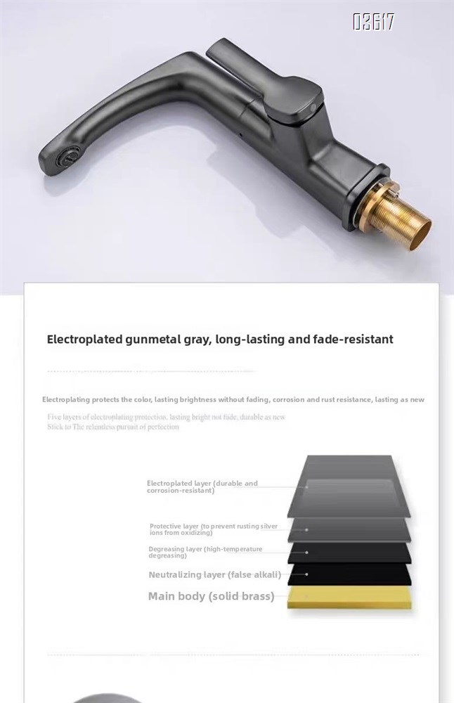 Modern Design Stainless Steel Basin Faucet Luxury  Aerated Water Head Hot & Cold Mixer 360 °swivel Basin Taps Single Handle