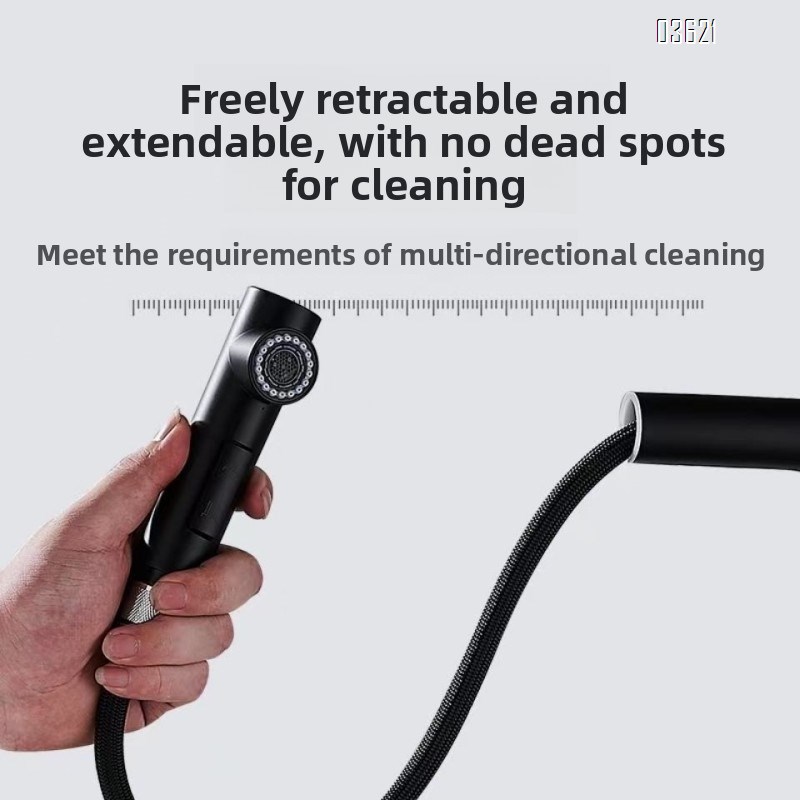 Modern Design Single Handle Kitchen Faucet Outdoor Laundry Bathroom Sink Faucets  Bar Tap Kitchen Faucets with Pull Out Sprayer with 60cm pipe