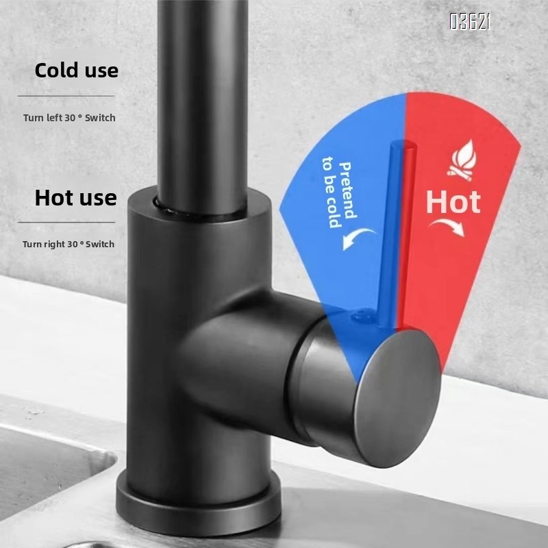 Modern Design Single Handle Kitchen Faucet Outdoor Laundry Bathroom Sink Faucets  Bar Tap Kitchen Faucets with Pull Out Sprayer with 60cm pipe