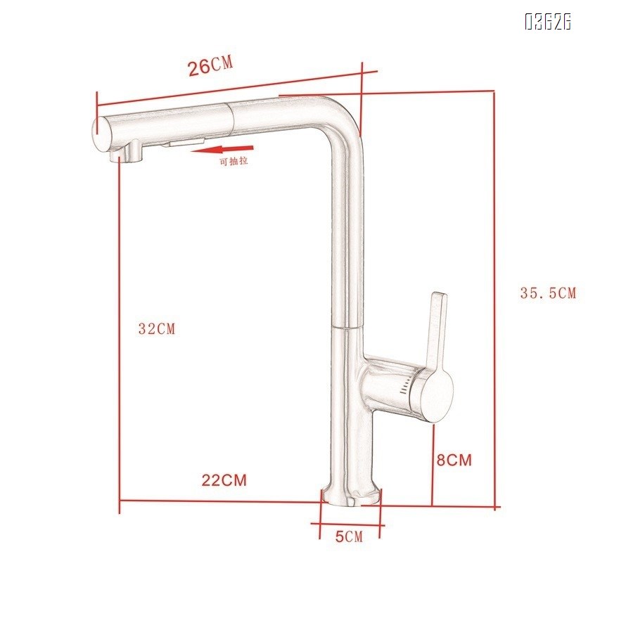 Multi-function Pull Out Kitchen Faucet with Switch Button Single Handle Deck - Mounted Kitchen Mixer Tap with Ceramic Cartridge