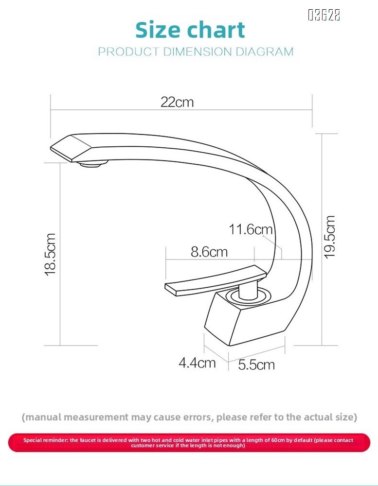 Chrome Basin Faucet Single Handle Single Hole Deck - Mounted Single Handle Hot and Cold Mixer Taps for Bathroom Basin