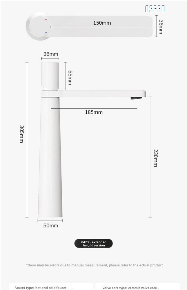 Modern Design Basin Faucet Single Handle Hot and Cold Mixer Tap Deck-mounted Ceramic Cartridge for Basin