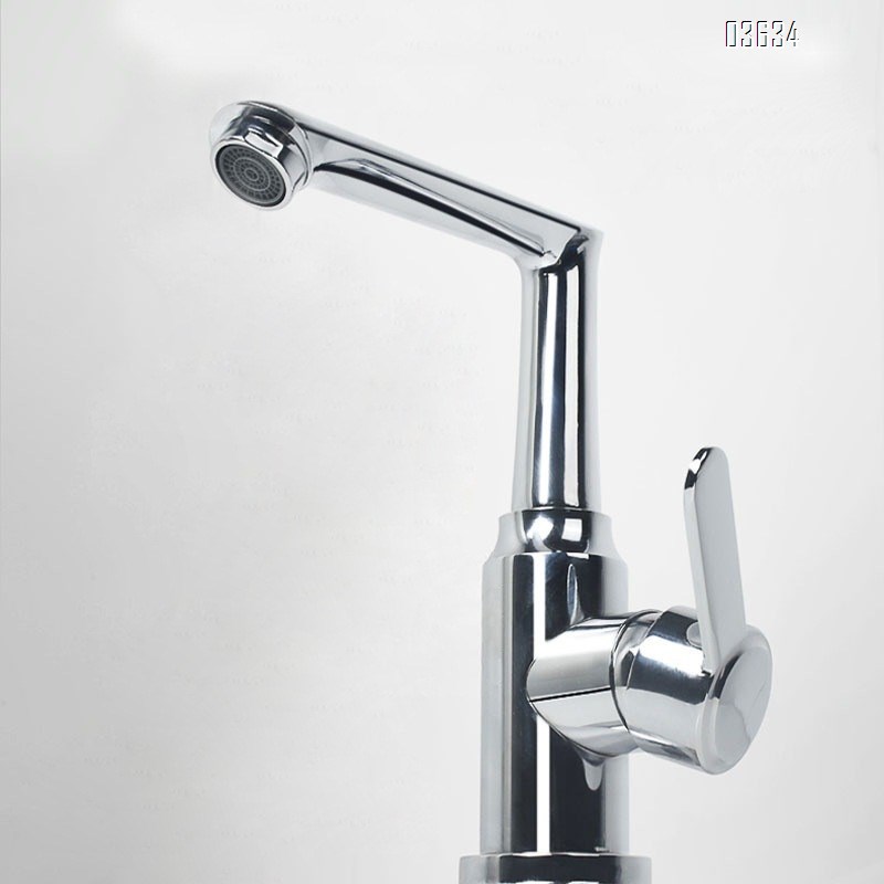 Modern Design Single Handle Basin Faucet 360° Rotatable  Aerated Water Ceramic Cartridge Hot and Cold Mixer Basin Tap