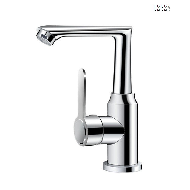 Modern Design Single Handle Basin Faucet 360° Rotatable  Aerated Water Ceramic Cartridge Hot and Cold Mixer Basin Tap