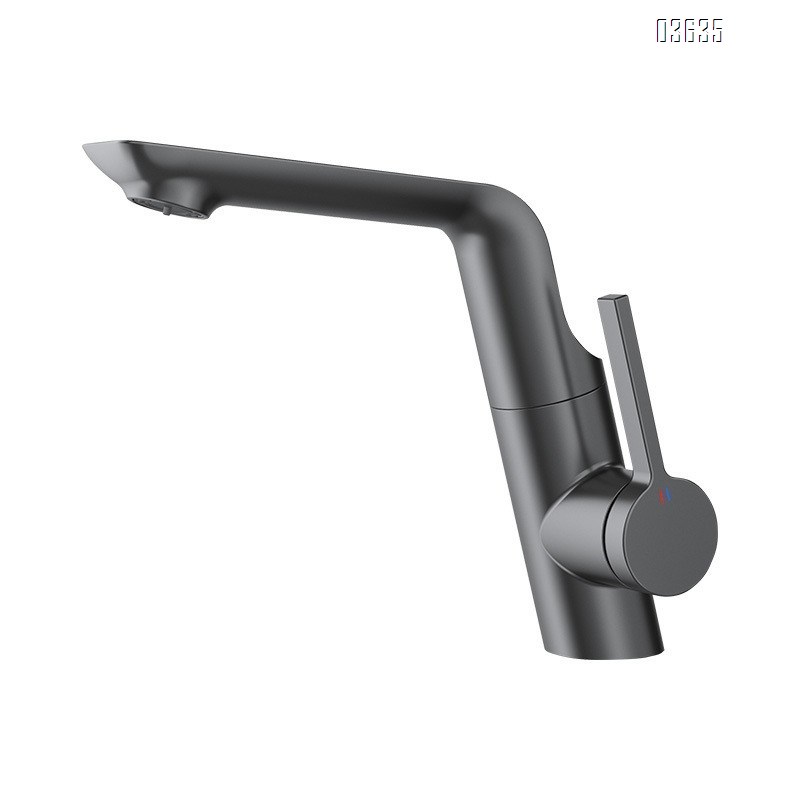 Modern Design Single Handle Basin Faucet Hot and Cold Mixer Basin Tap Decked Mounted with Ceramic Cartridge Wash Basin Faucet
