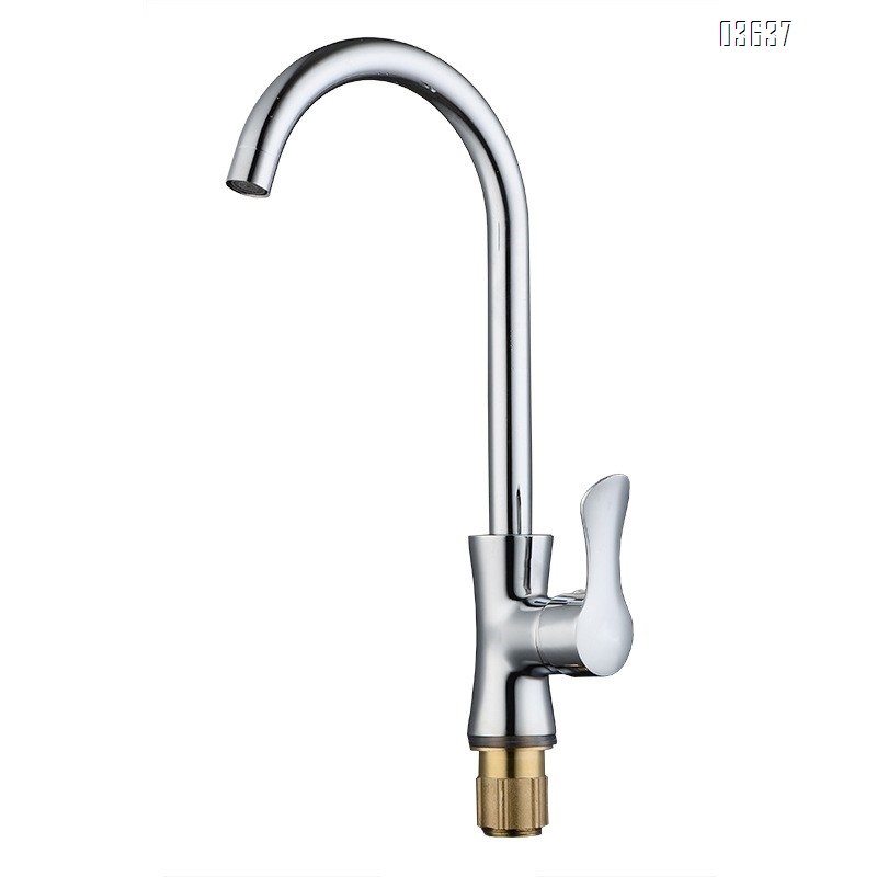 Kitchen Tap Hot&Cold Water Mixer Kitchen Faucet Single Handle Flexible Faucet Deck -mounted with Ceramic Valve Core
