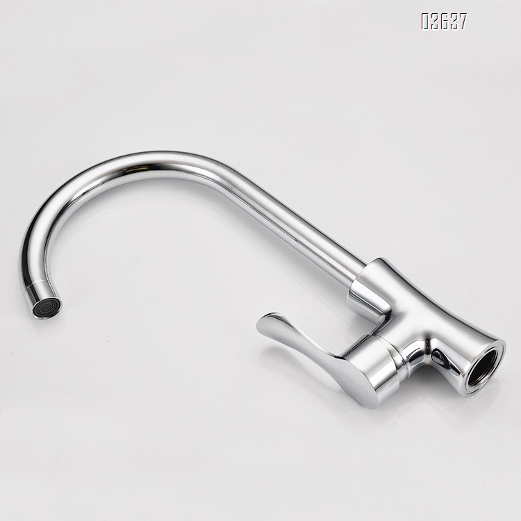 Kitchen Tap Hot&Cold Water Mixer Kitchen Faucet Single Handle Flexible Faucet Deck -mounted with Ceramic Valve Core