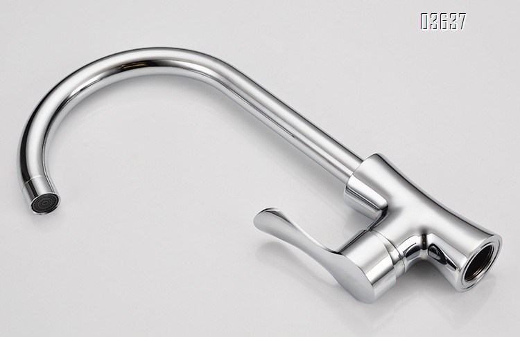 Kitchen Tap Hot&Cold Water Mixer Kitchen Faucet Single Handle Flexible Faucet Deck -mounted with Ceramic Valve Core