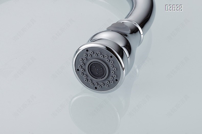 Modern Design Flexible Brass Chrome Pull Out Kitchen Sink Faucet Dual Spray Mode Hot and Cold Mixers Taps Kitchen Faucets