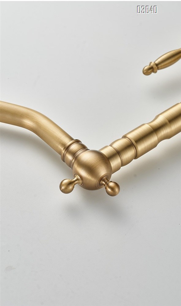 European Style Classic Basin Sink Faucet Antique Brushed Taps Single Handle Water Mixer Tap for Bathroom Sink Ceramic Valve Core