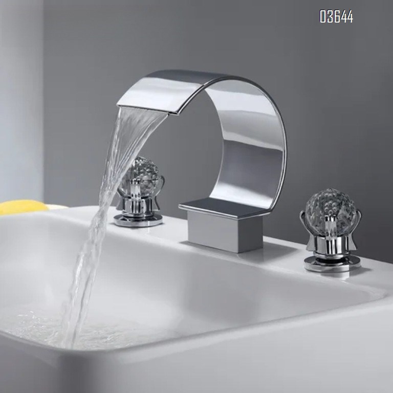 Deck Mounted Stainless Steel Basin Mixer Faucet Bathroom Hot Cold Wash Face Taps Dual Handle Gold Basin Faucets