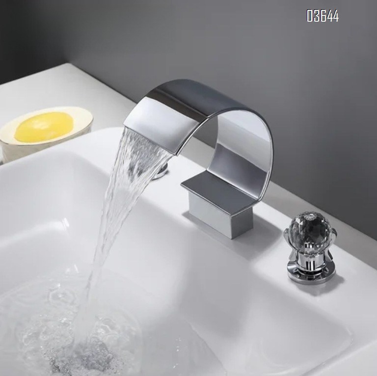 Deck Mounted Stainless Steel Basin Mixer Faucet Bathroom Hot Cold Wash Face Taps Dual Handle Gold Basin Faucets