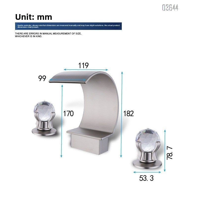 Deck Mounted Stainless Steel Basin Mixer Faucet Bathroom Hot Cold Wash Face Taps Dual Handle Gold Basin Faucets