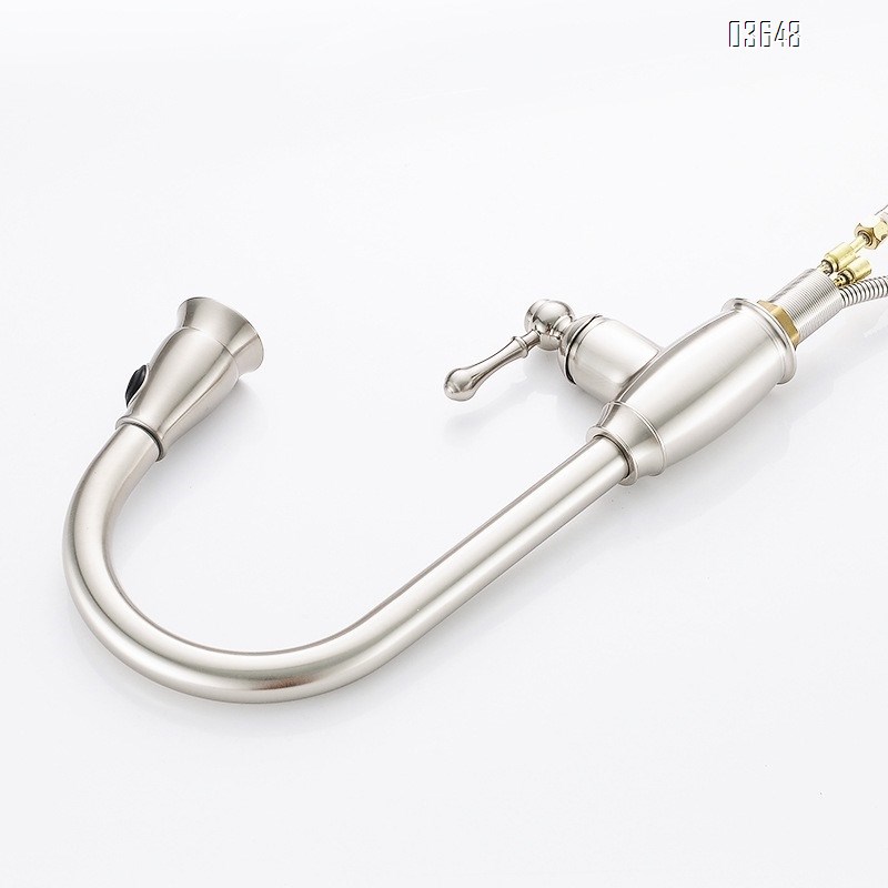 Modern Pull Down Single Lever Brass Kitchen Faucet Mixer Tap Deck Mount Sink Taps Popular Hot Cold Water Faucets