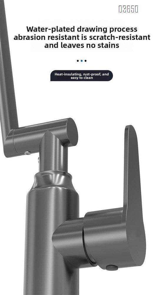 Modern 1080° Swivel Basin Faucet with 2 Water Outlet Modes Hot and Cold Mixer Tap Mechanical Arm Rotary Extension Basin Faucet