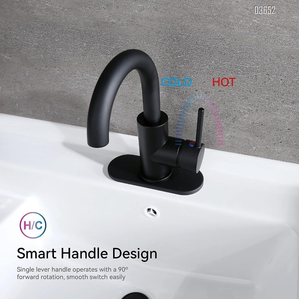High Quality Single-Handle Stainless Steel Kitchen Faucet Hot and Cold Mixer Ceramic Cartridge Household Sink Tap with Strainer