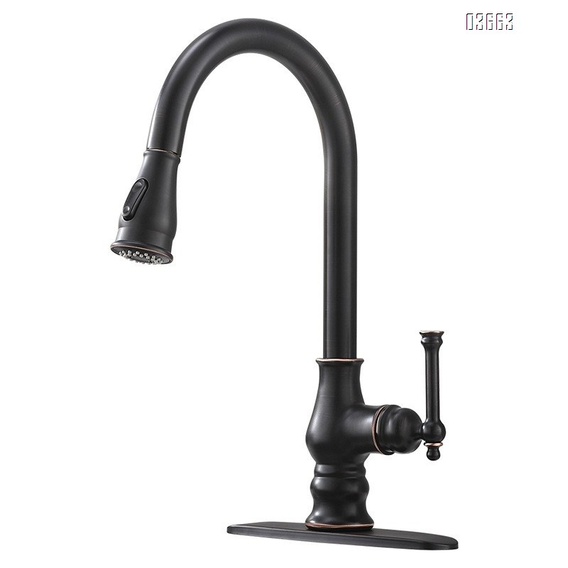 Spring Full Brass Faucet Base Plate Chrome Color Hot and Cold Water for Sink Single Handle Kitchen Faucets Mixer Sink Tap