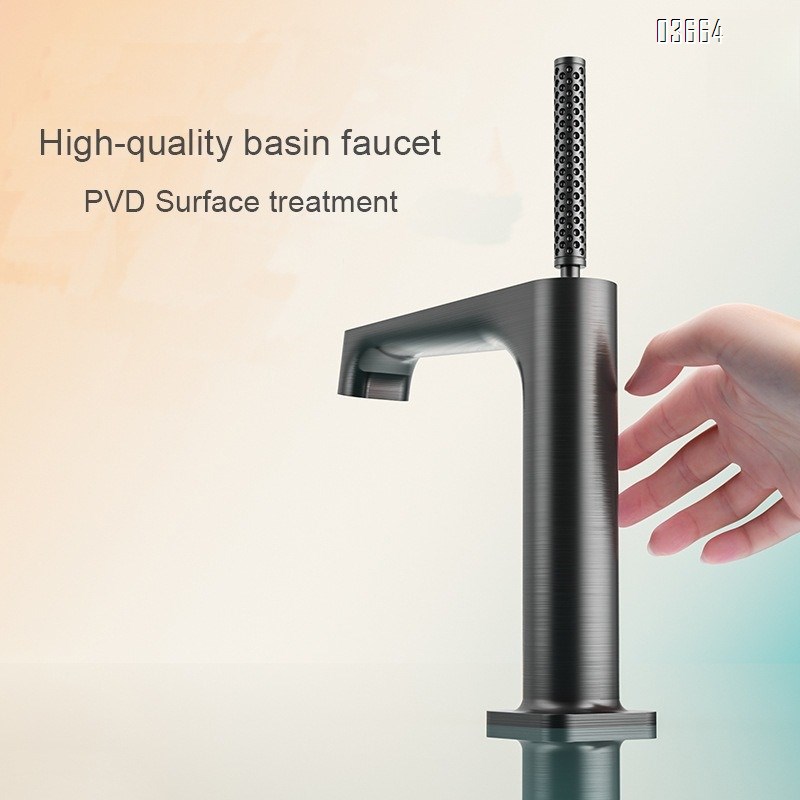 Luxury All-Brass Basin Faucet with Carved Handle Bathroom Sink Faucet for Hot and Cold Water Basin Faucets Mixer Tap