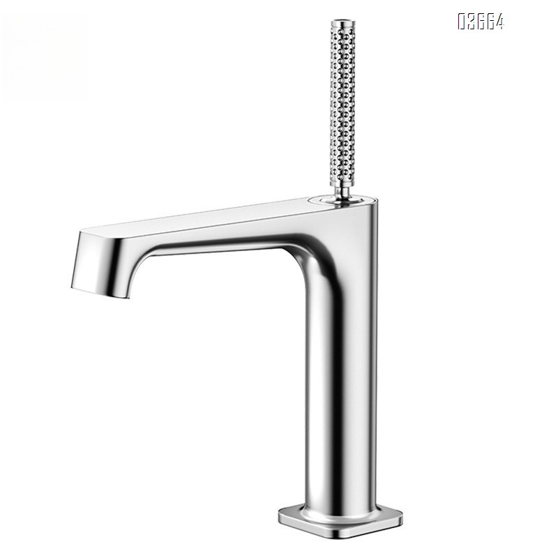 Luxury All-Brass Basin Faucet with Carved Handle Bathroom Sink Faucet for Hot and Cold Water Basin Faucets Mixer Tap