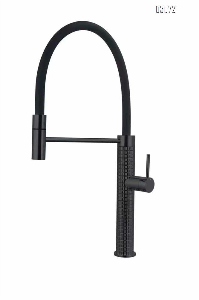 Universal rotating, pull-out kitchen faucet, hot and cold water faucet, all-Brass , extendable sink for washing vegetables, household