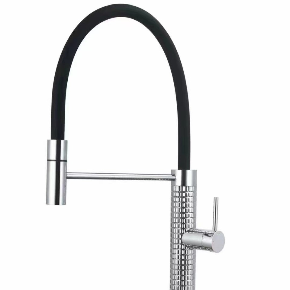 Universal rotating, pull-out kitchen faucet, hot and cold water faucet, all-Brass , extendable sink for washing vegetables, household