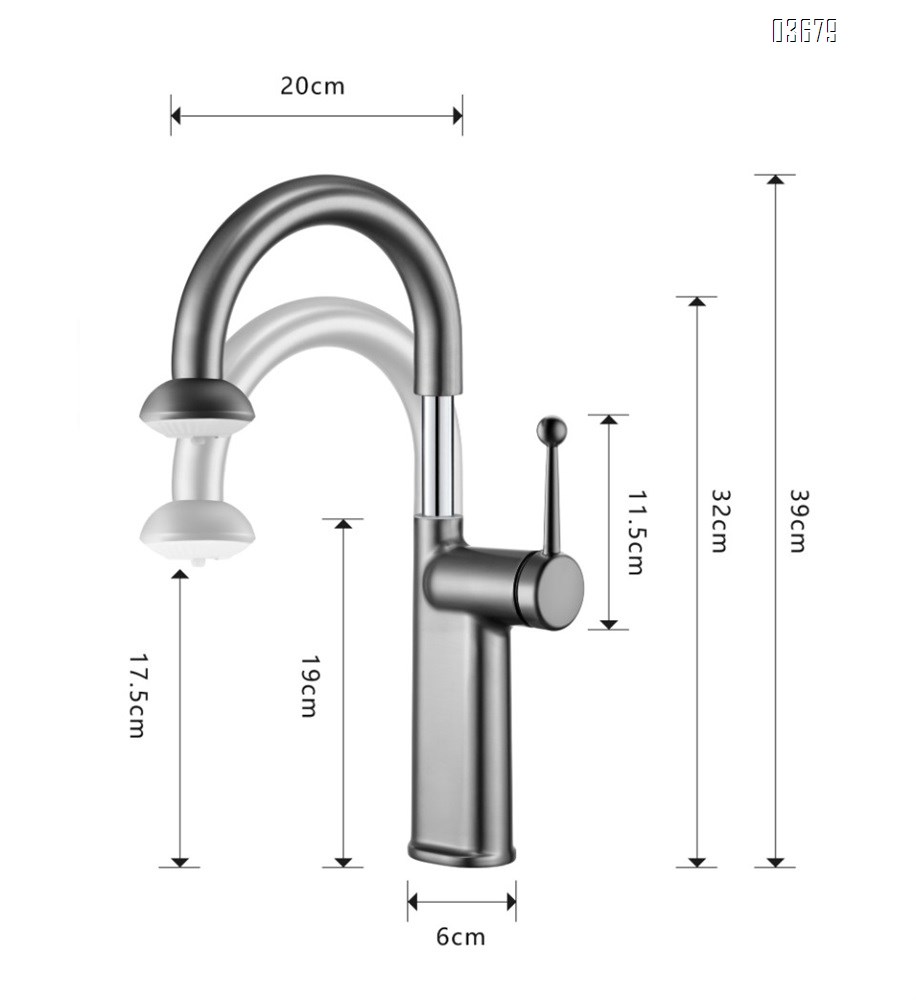 European-style U-bend bathroom faucet with copper finish, luxury minimalist vessel sink faucet for washbasin, hot and cold water mixer