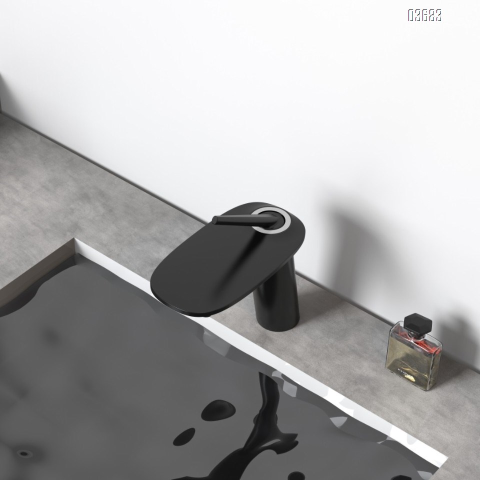 Gun gray pressurized splash-proof Basin sink faucet with hot and cold water for home use Basin Faucets Mixer Sink Tap