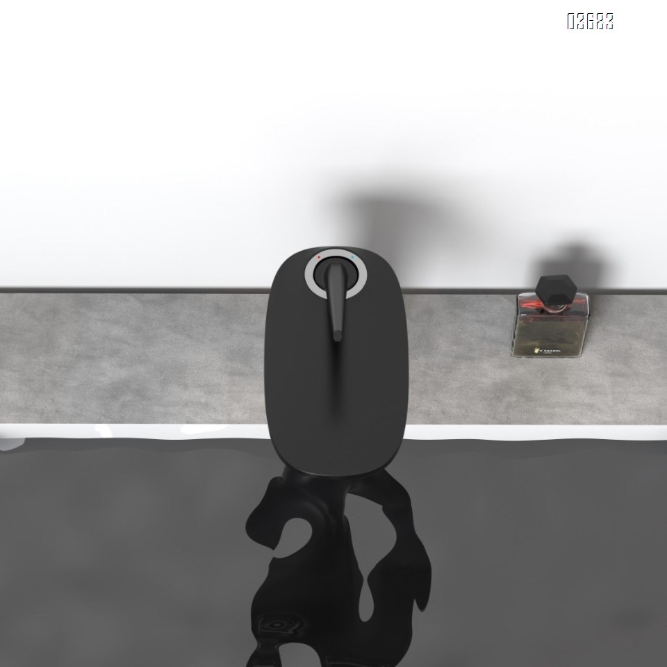 Gun gray pressurized splash-proof Basin sink faucet with hot and cold water for home use Basin Faucets Mixer Sink Tap