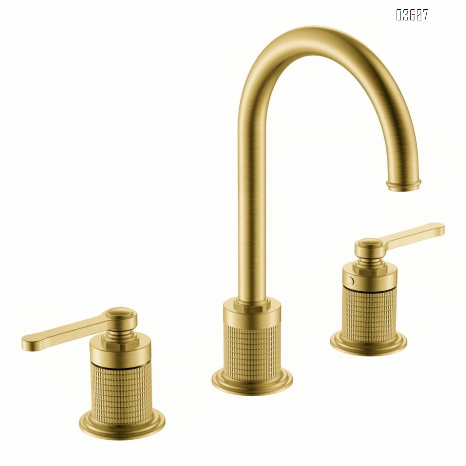 French-style minimalist luxury basin faucet, European vintage brushed rose gold faucet, all-brass concealed installation basin faucet