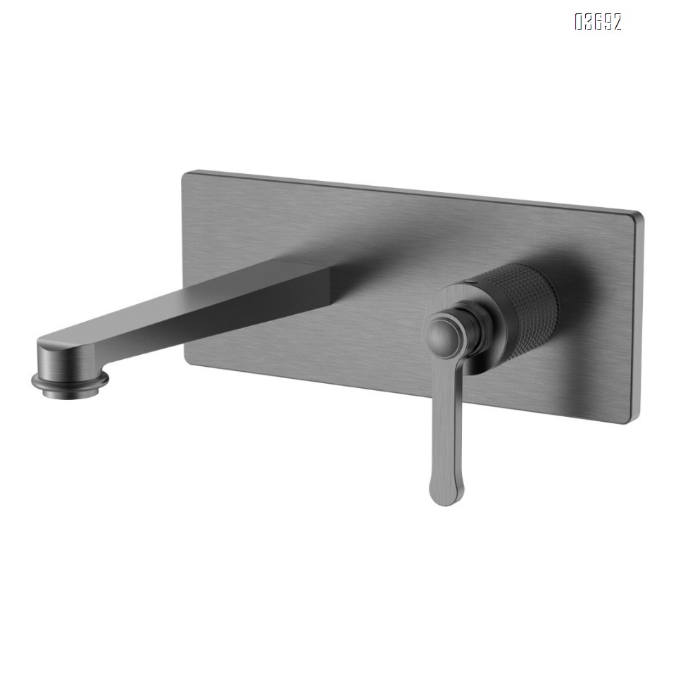 All-Copper Wall-Mounted Concealed Wash Basin with Hidden Hot and Cold Water Faucet