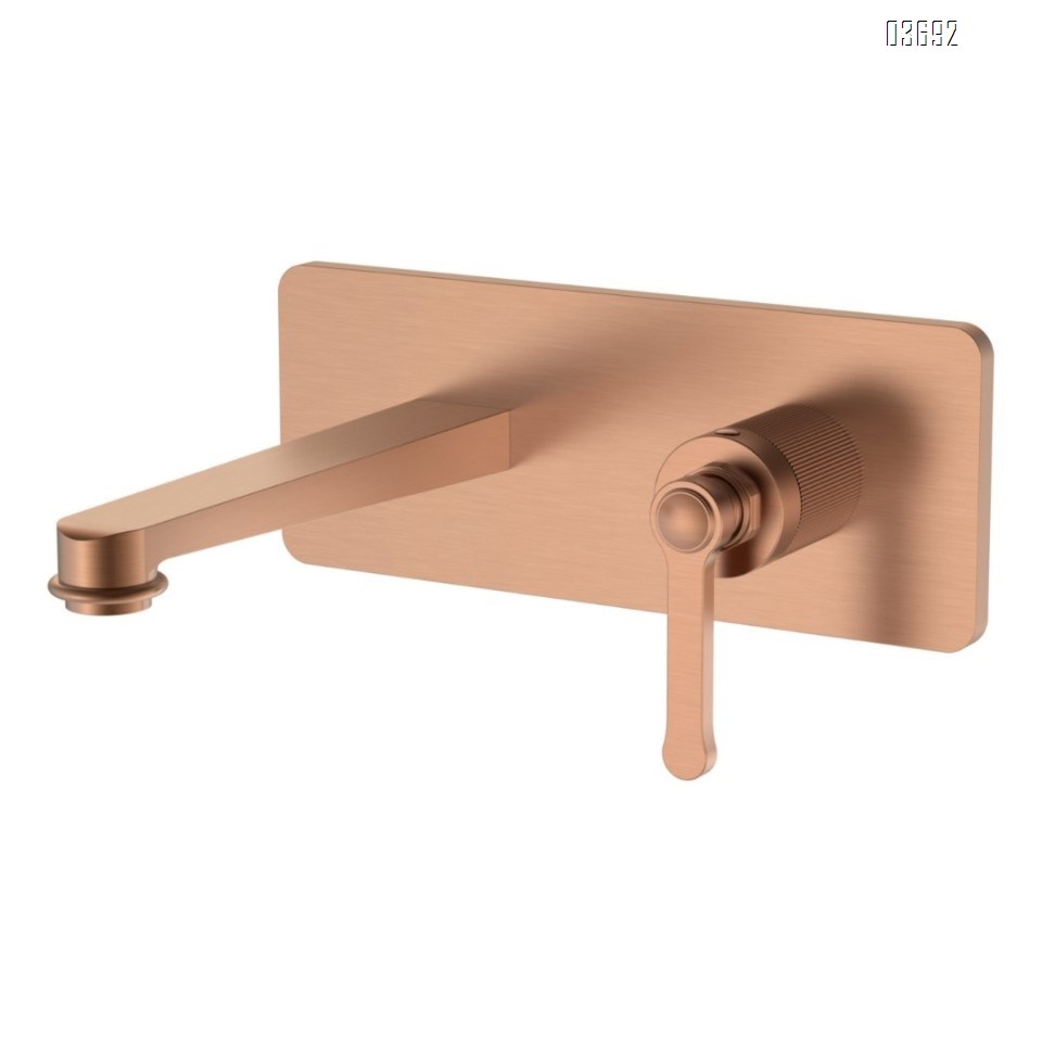 All-Copper Wall-Mounted Concealed Wash Basin with Hidden Hot and Cold Water Faucet