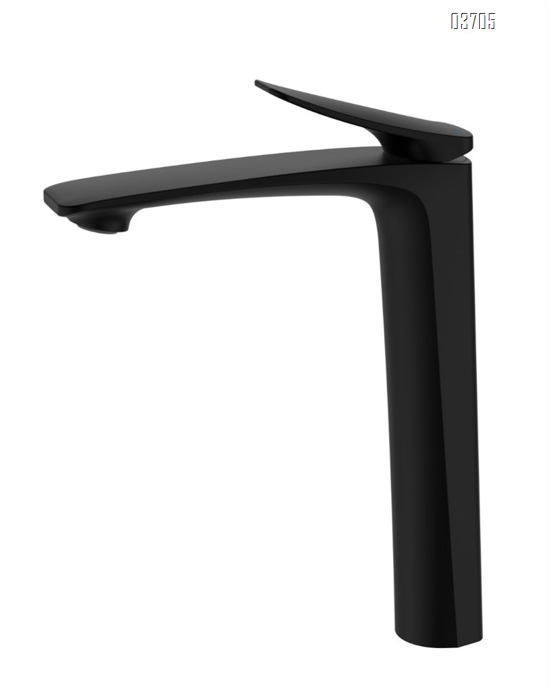 All-copper washbasin faucet, cold and hot water, rose gold finish, bathroom countertop basin faucet with elevated base, gunmetal gray