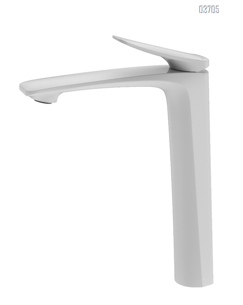 All-copper washbasin faucet, cold and hot water, rose gold finish, bathroom countertop basin faucet with elevated base, gunmetal gray