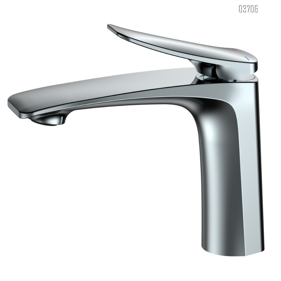 Minimalist Basin Faucet for Hot and Cold Water, Household Bathroom Cabinet, Toilet Sink, Washbasin, Countertop Sprayer, Factory Gunmetal Grey