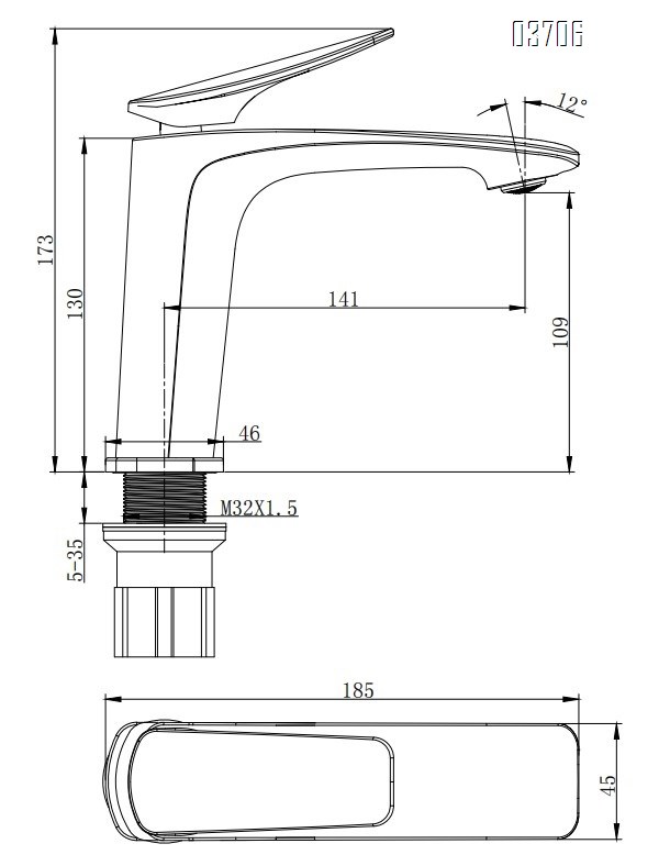 Minimalist Basin Faucet for Hot and Cold Water, Household Bathroom Cabinet, Toilet Sink, Washbasin, Countertop Sprayer, Factory Gunmetal Grey