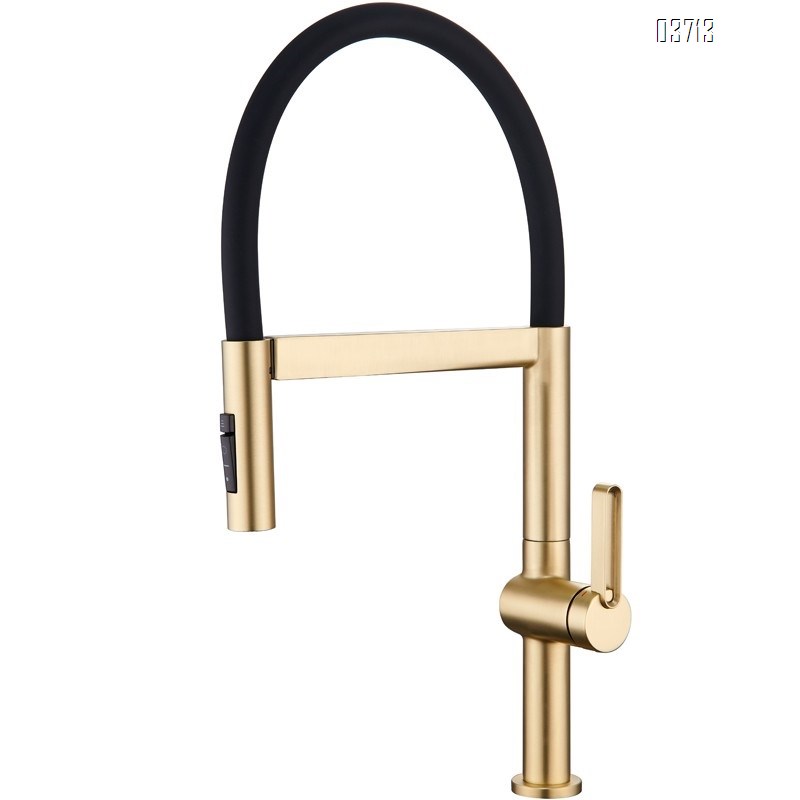 All Brass Magnetic Kitchens Faucet Design by Germany Gun Grey Cold and Hot Water Pull-out Sprayer Kitchen Faucets Mixer Sink Tap