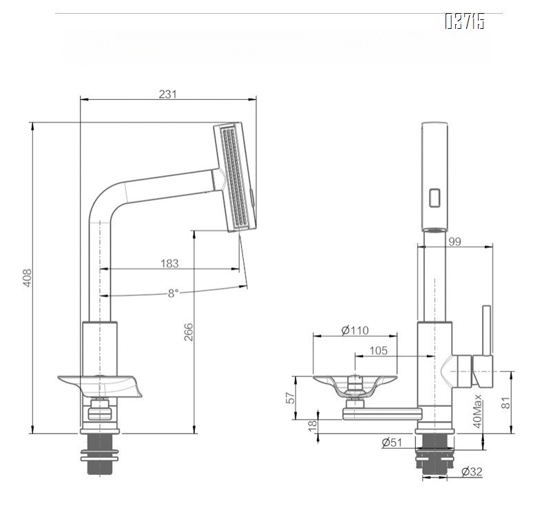 Stainless Steel Pull-down Sprayer Kitchen Faucet with Glass Rinser Rotate Cold and Hot Waterfall Kitchen Faucets Mixer Sink Tap