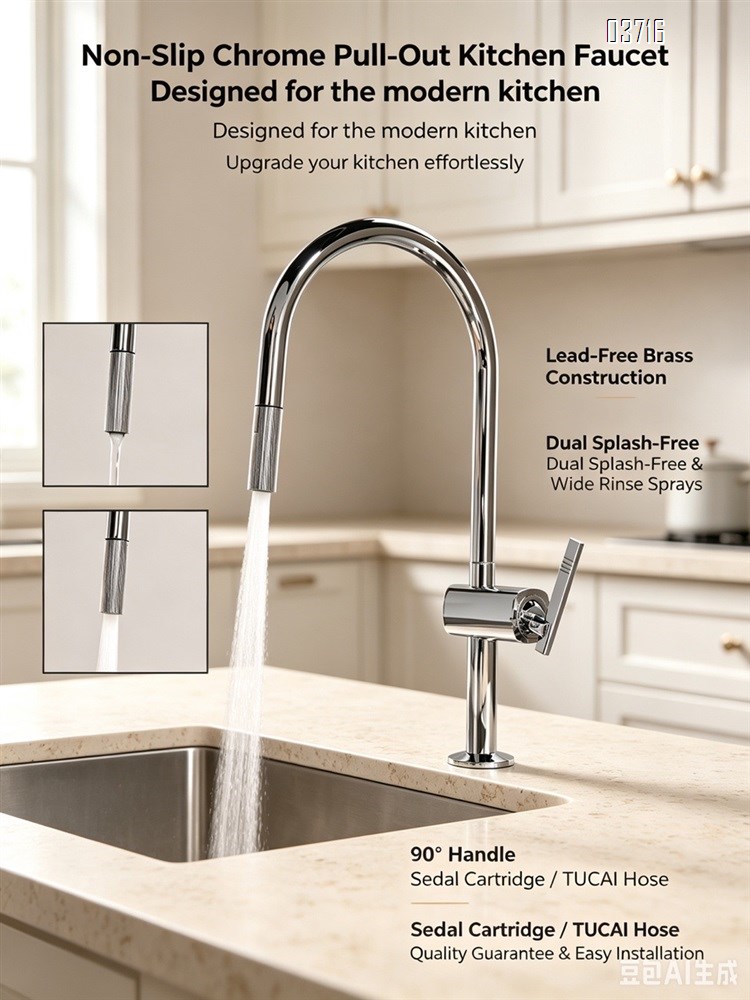 Stainless Steel Faucet for Vegetable Sink Deck Mounted Modern Cold Hot Water Single Handle Pull-out Kitchen Faucets Mixer Tap