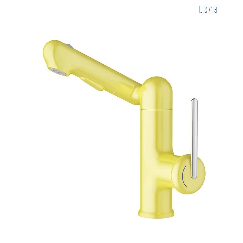 Brass Faucet Mechanical Arm Lucky Cat Hot and Cold Basin Faucet Hotel Engineering Bathroom Basin Faucets Mixer Sink Tap