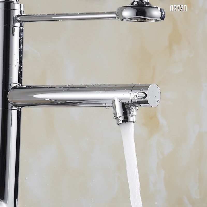 High Quality Contemporary Design Commercial Kitchen Faucet Wholesale Deck Mounted Thermostatic Single-Hole Brass Body Ceramic